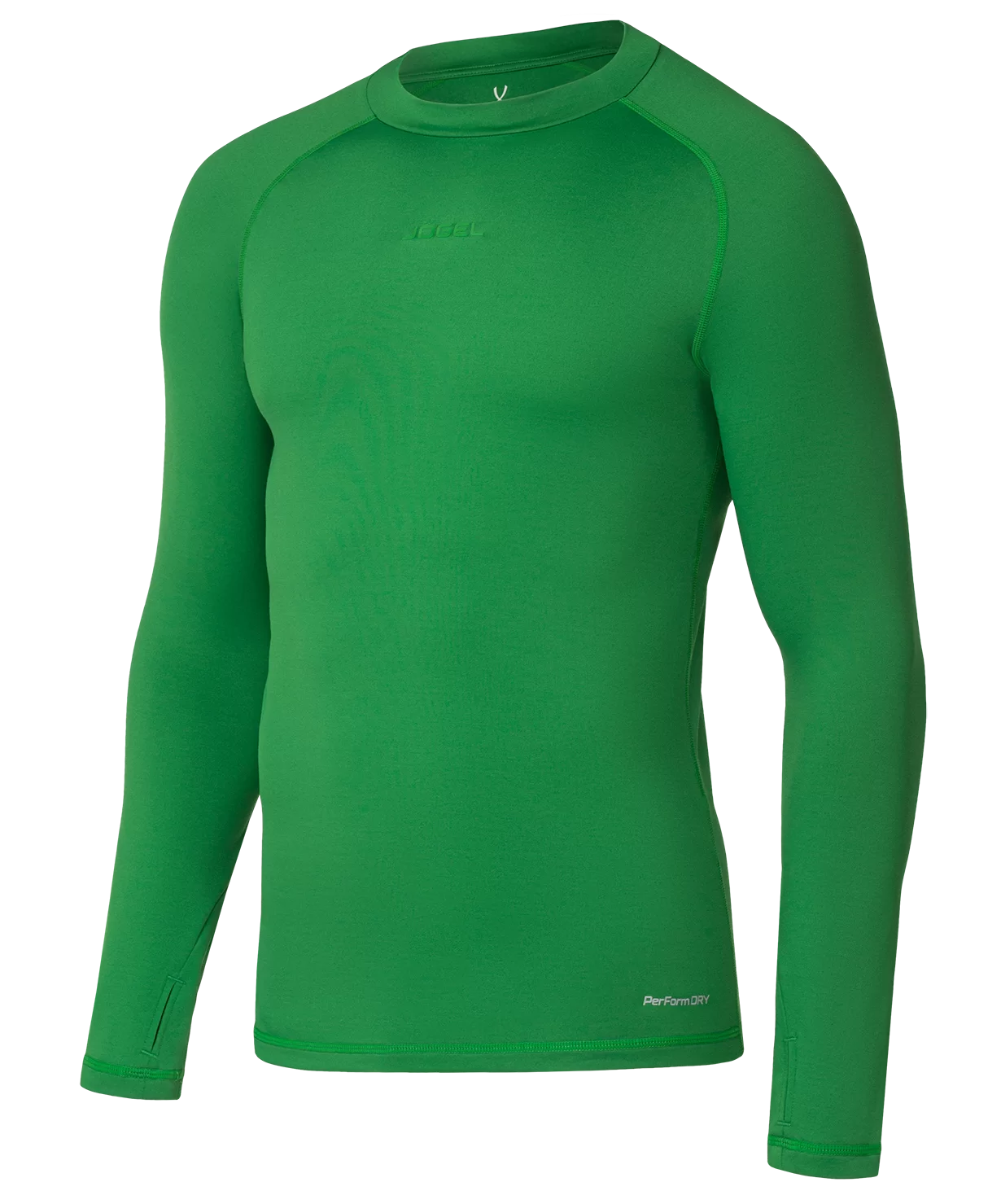 Реальное фото Джемпер компрессионный PerFormDRY Baselayer Warm Top, зеленый от магазина СпортСЕ