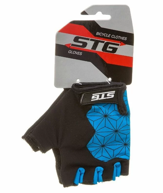 Реальное фото Перчатки STG Replay unisex черно/син Х95306 от магазина СпортСЕ
