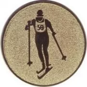 Реальное фото Вставка для медалей D1 A148/G 25 мм беговые лыжи от магазина СпортСЕ