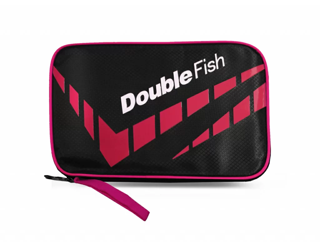 Реальное фото Чехол для теннисной ракетки Double Fish розовый J03P от магазина СпортСЕ
