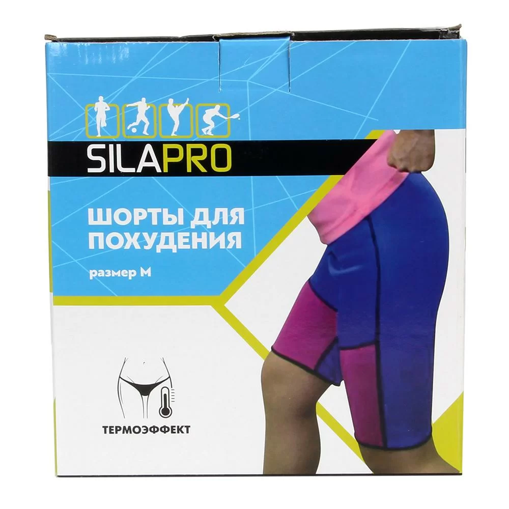 Реальное фото Шорты для похудения Silapro неопрен/полиэстер 196-004 от магазина СпортСЕ