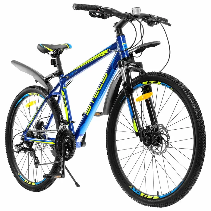 Реальное фото Велосипед Stels Navigator-620 D 26" (2021) тёмно-синий V010 от магазина СпортСЕ