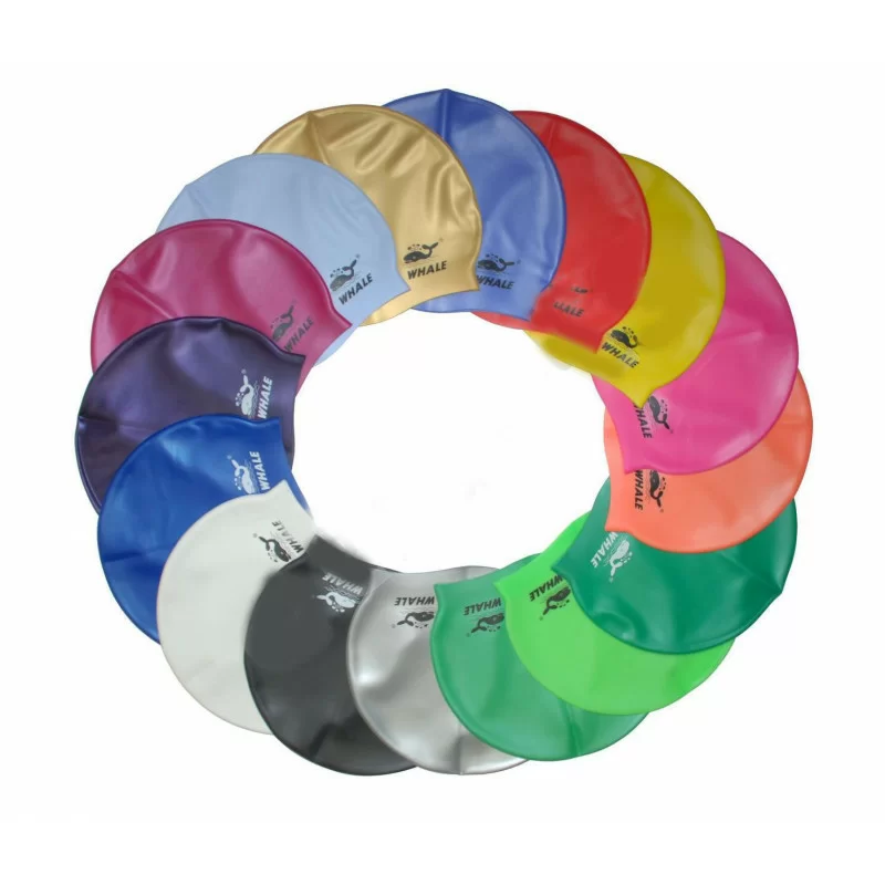 Реальное фото Шапочка для плавания Whale одноцветная CAP 101-114A/B/C от магазина СпортСЕ