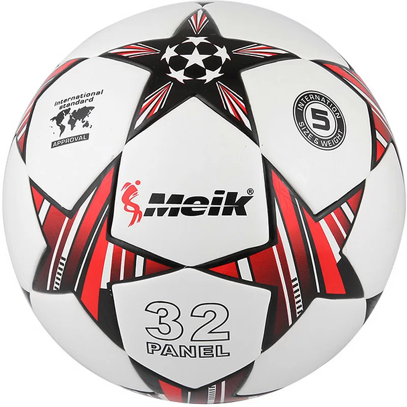 Реальное фото Мяч футбольный Meik-098 R18027-4 4-слоя TPU+PVC 3.2, 400 гр 10016637 от магазина СпортСЕ
