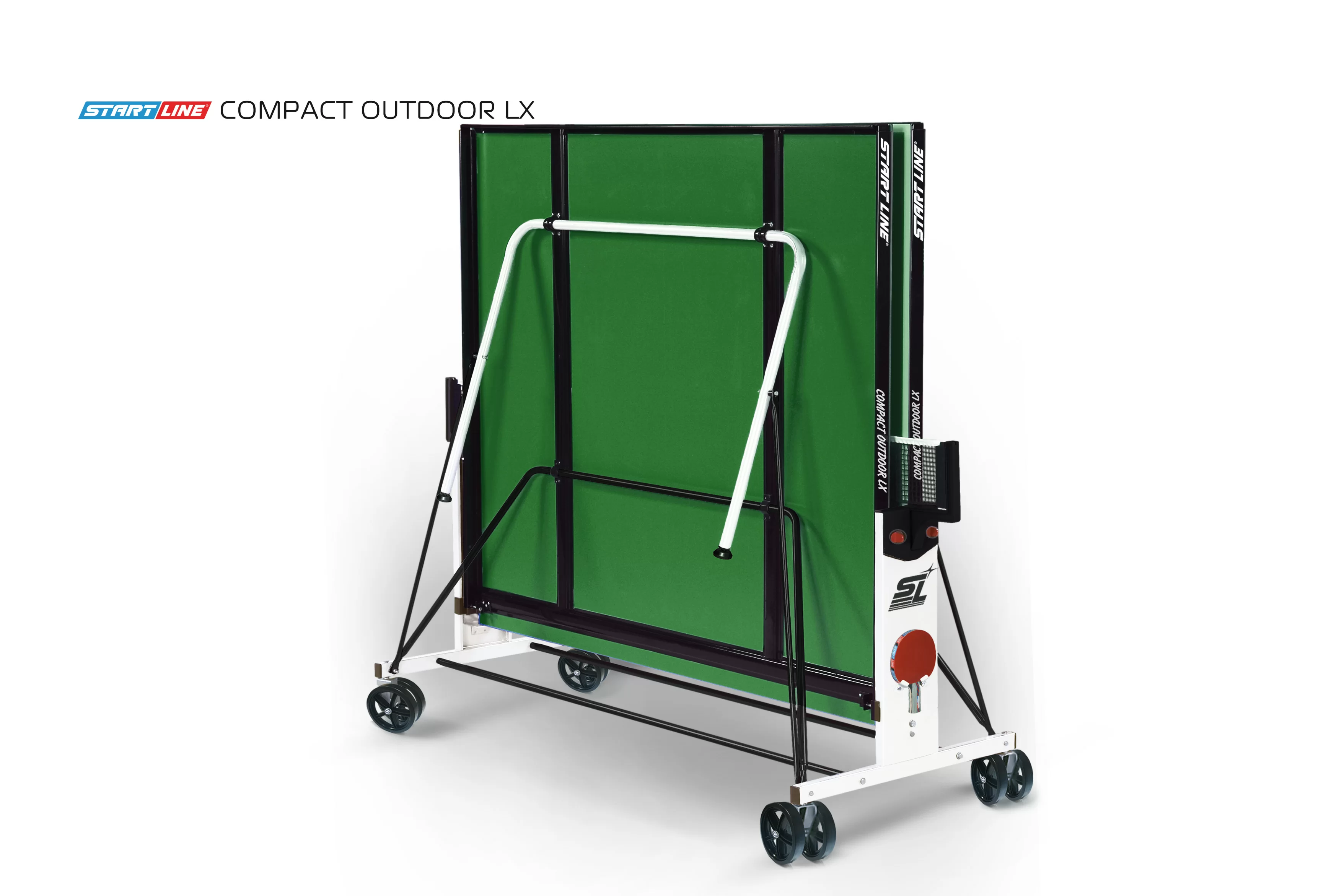 Реальное фото Теннисный стол Start Line Compact Outdoor LX green от магазина СпортСЕ