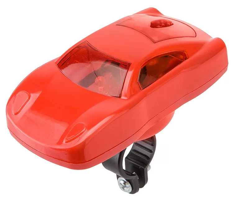 Реальное фото Звонок JY-833 "Автомобиль" с подсветкой красно-белый 210214 от магазина СпортСЕ