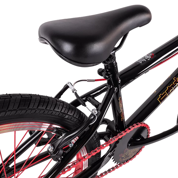 Реальное фото Велосипед BMX TechTeam Fox 20" (2023) черно-бирюзовый от магазина СпортСЕ