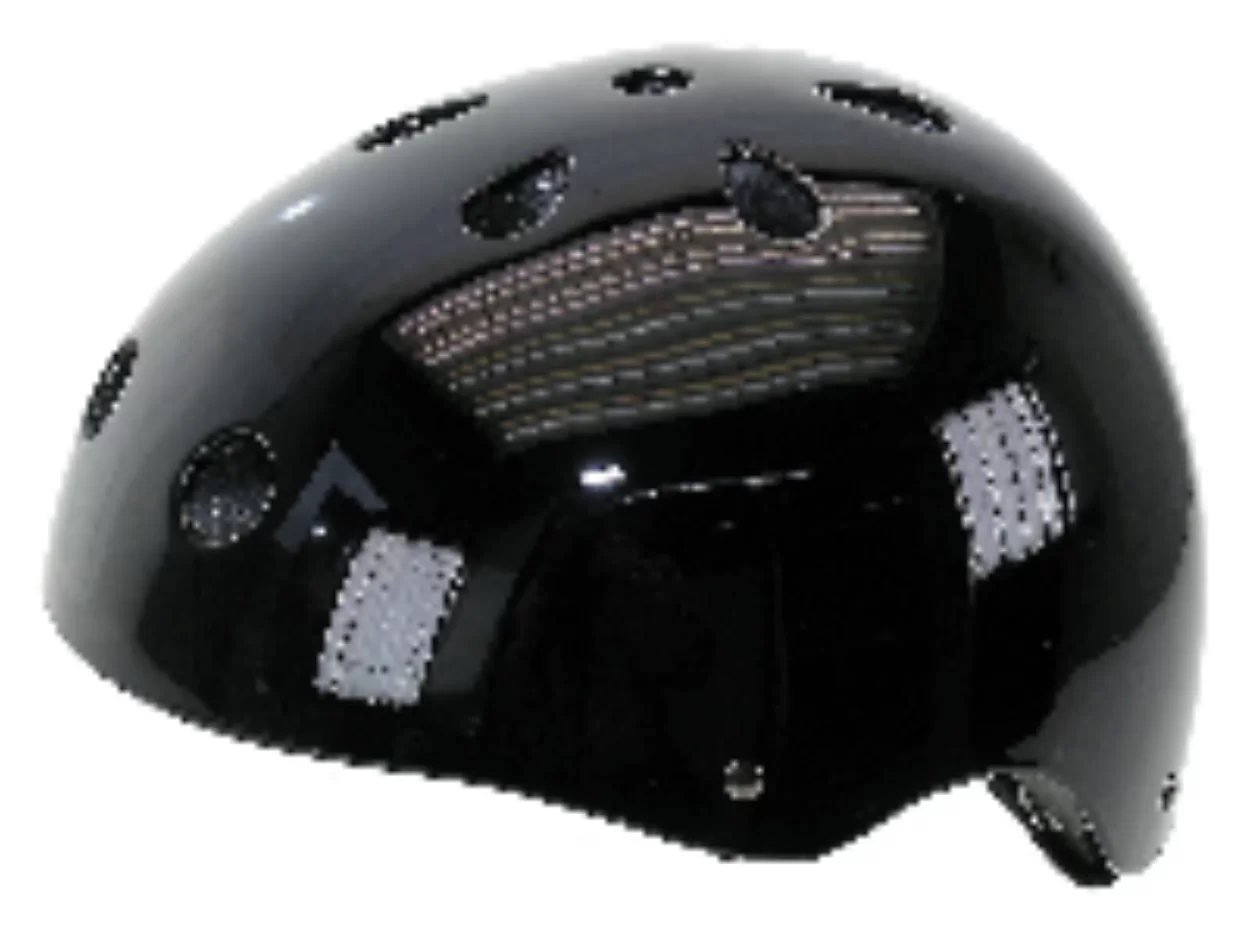Реальное фото Шлем M-Wave универс/ВМХ/FREESTYLE 11отв.суперпрочн. черный лакир 5-731282 от магазина СпортСЕ