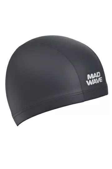 Реальное фото Шапочка для плавания Mad Wave Adult Lycra grey M0525 01 0 18W от магазина СпортСЕ