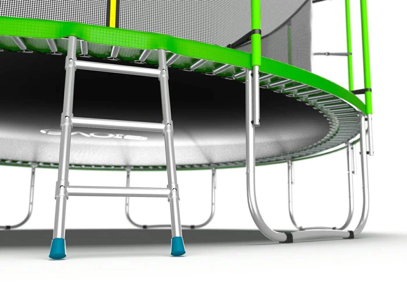 Реальное фото EVO JUMP Internal 16ft (Green) Батут с внутренней сеткой и лестницей, диаметр 16ft (зеленый) от магазина СпортСЕ