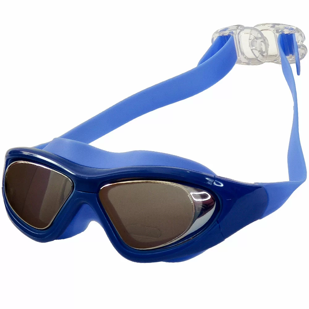 Реальное фото Очки для плавания B31537-1 (полумаска) синий 10018071 от магазина СпортСЕ