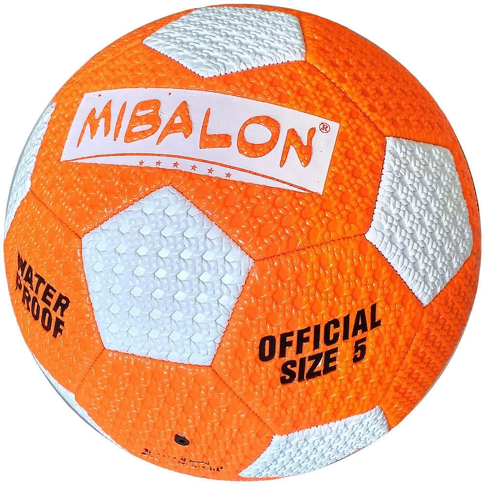 Реальное фото Мяч для пляжного футбола C33389-1 р.5 PVC 2.6, 310-320 гр оранжевый 10017253 от магазина СпортСЕ