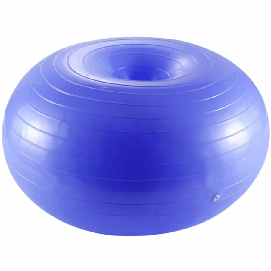 Реальное фото Фитбол-пончик 60 см FBD-60-1 синий 10020338 от магазина СпортСЕ
