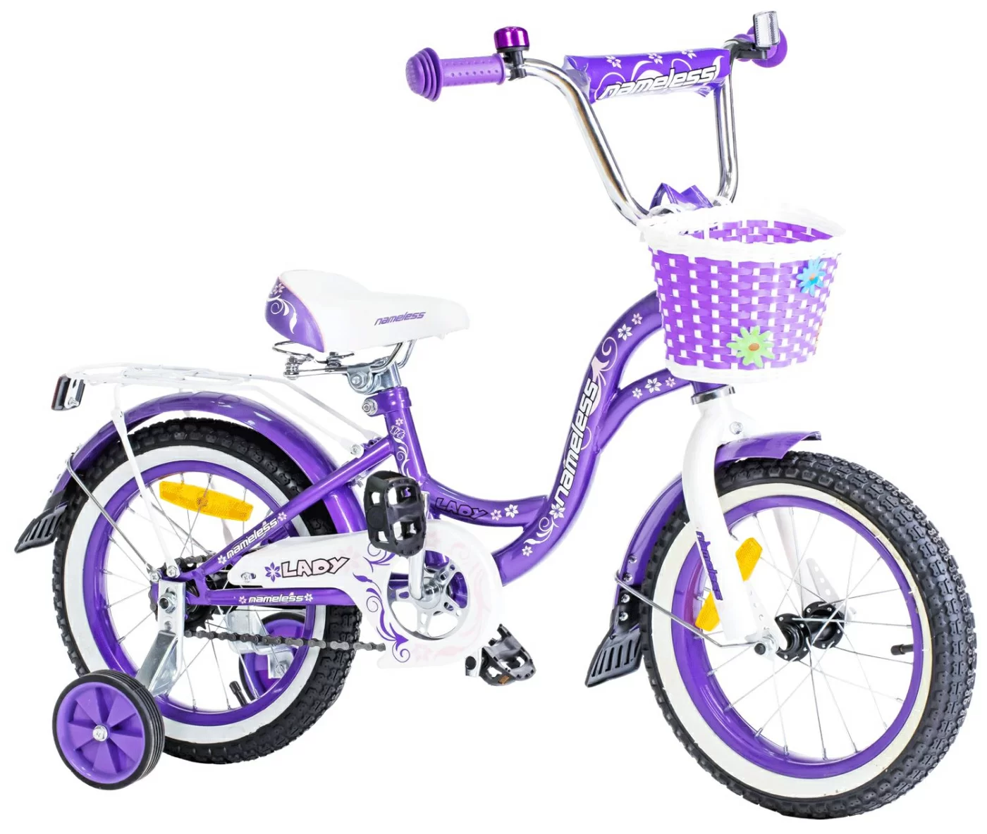 Реальное фото Велосипед 16" Nameless LADY, фиолетовый (2024) от магазина СпортСЕ