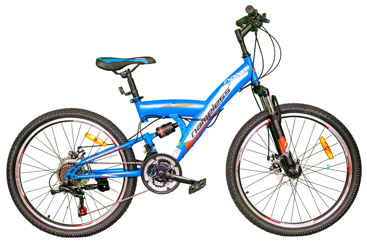 Реальное фото Велосипед 24" Nameless V4200D, синий/красный от магазина СпортСЕ
