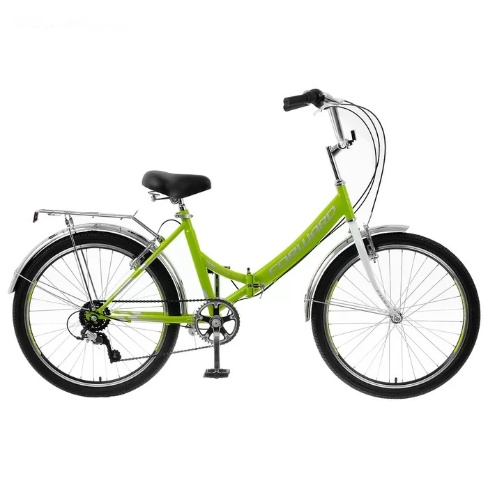 Реальное фото Велосипед Forward Valencia 24 2.0 (2020) зеленый/серый RBKW0YN46004 от магазина СпортСЕ