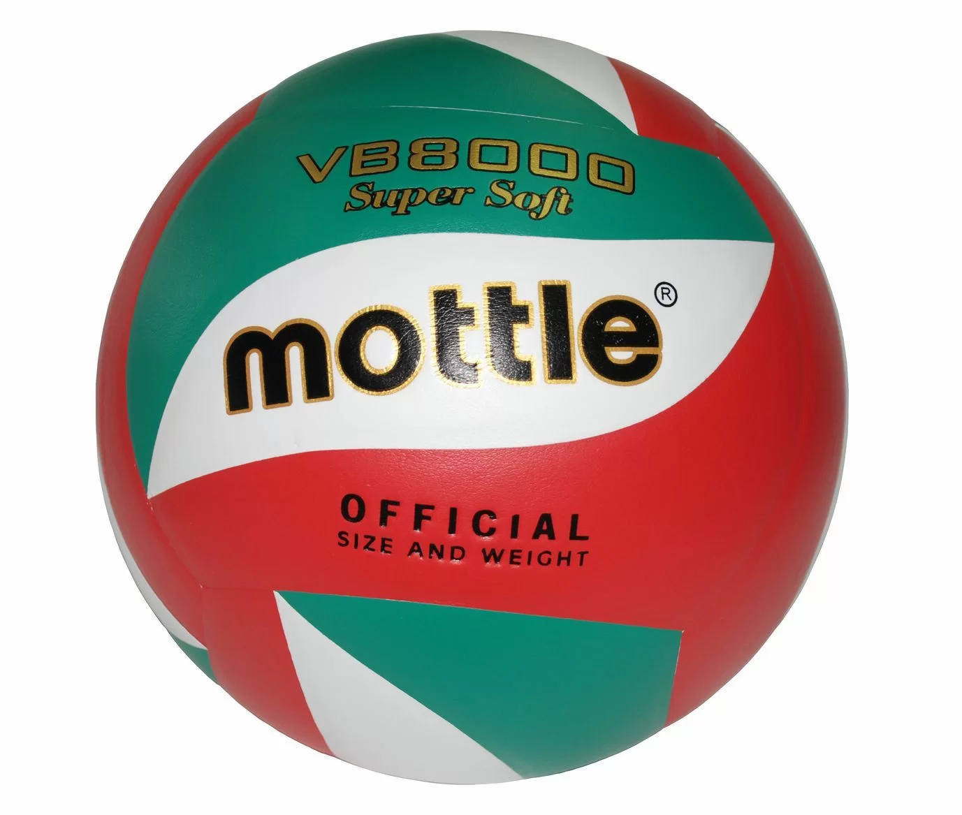 Реальное фото Мяч волейбольный VB8000 зеленый/красный/белый от магазина СпортСЕ