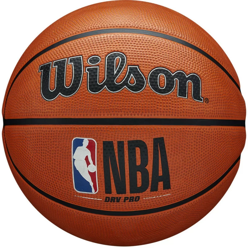 Реальное фото Мяч баскетбольный Wilson NBA DRV Pro№7 резина оранжевый WTB9100XB07 от магазина СпортСЕ