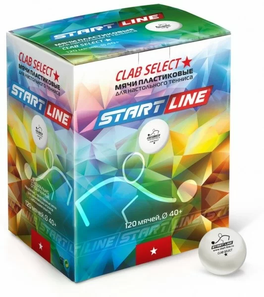 Реальное фото Мяч для настольного тенниса Start Line Club select New бел. 1/120 311209 от магазина СпортСЕ