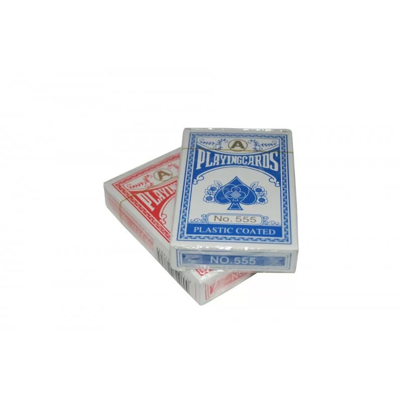 Реальное фото Карты для покера HKPC 1101 54 листа бумага красный, синий от магазина СпортСЕ