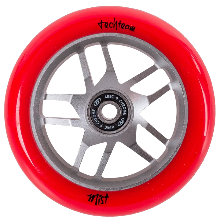 Реальное фото Колесо для самоката TechTeam X-Treme 110*24 мм Mist red от магазина СпортСЕ