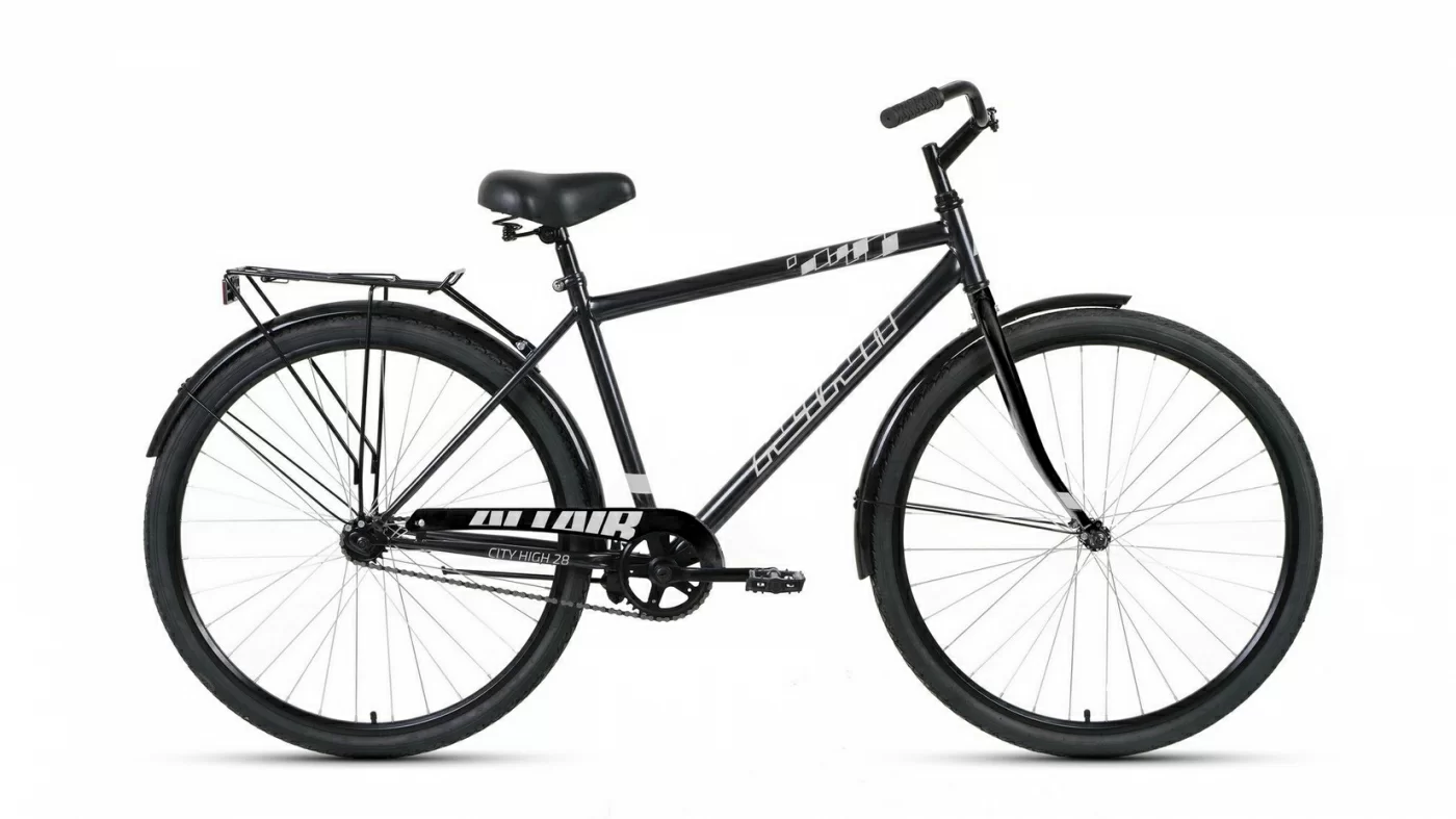 Реальное фото Велосипед Altair City High 28 (2022) темно-серый/серебристый RBK22AL28018 от магазина СпортСЕ