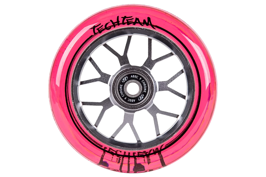 Реальное фото Колесо для самоката TechTeam X-Treme 110*24 мм Drop, Y-AW01P, pink от магазина СпортСЕ