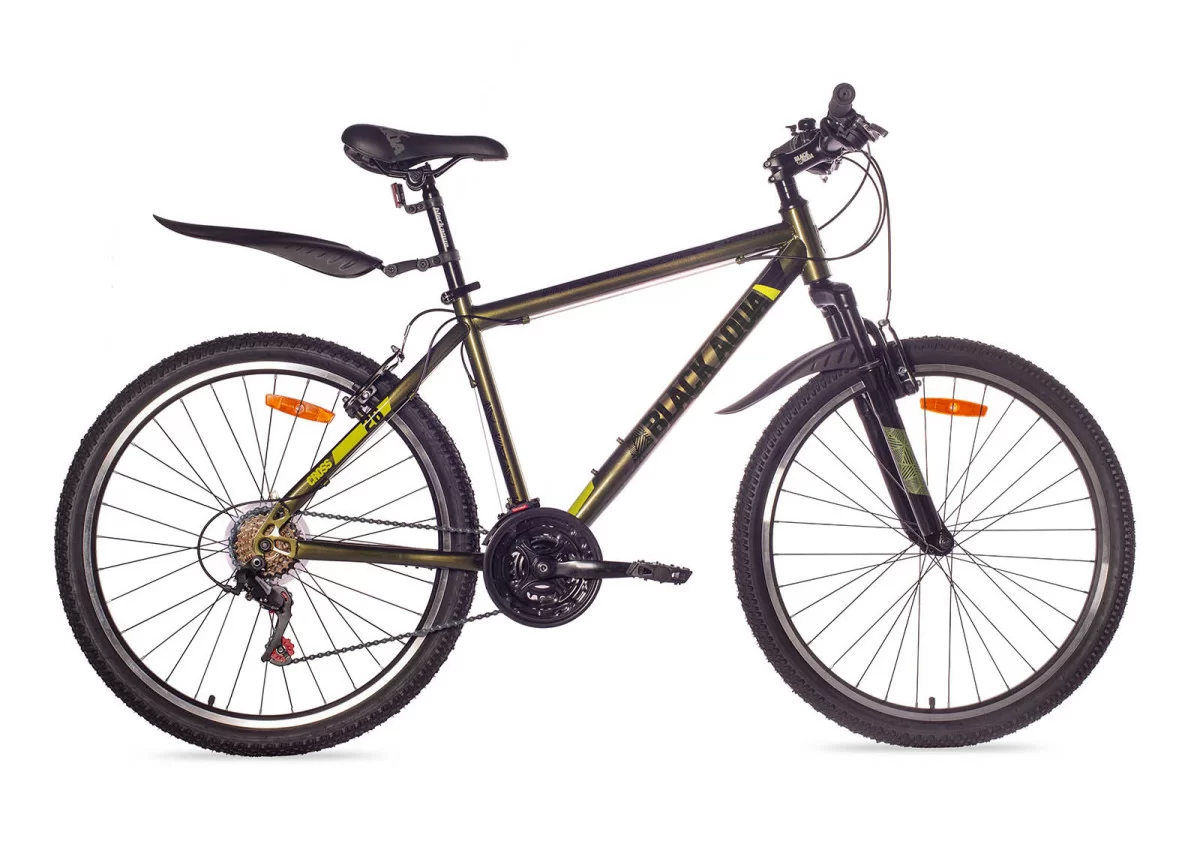 Реальное фото Велосипед Black Aqua Cross 1641 VM 26" (РФ) хаки GL-303VMTR от магазина СпортСЕ