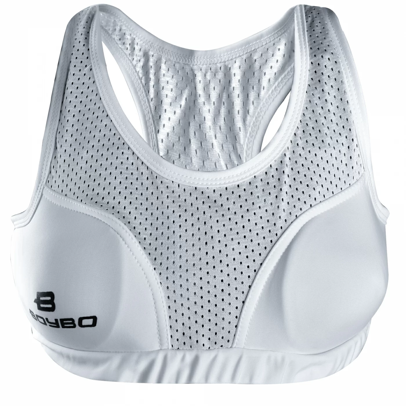 Реальное фото Защита груди BoyBo белая BP200 от магазина СпортСЕ