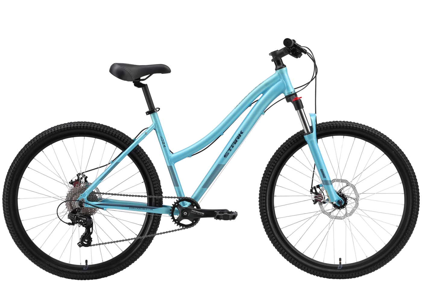 Реальное фото Велосипед Stark Luna 27.2 D (2024) морозный/серый от магазина СпортСЕ