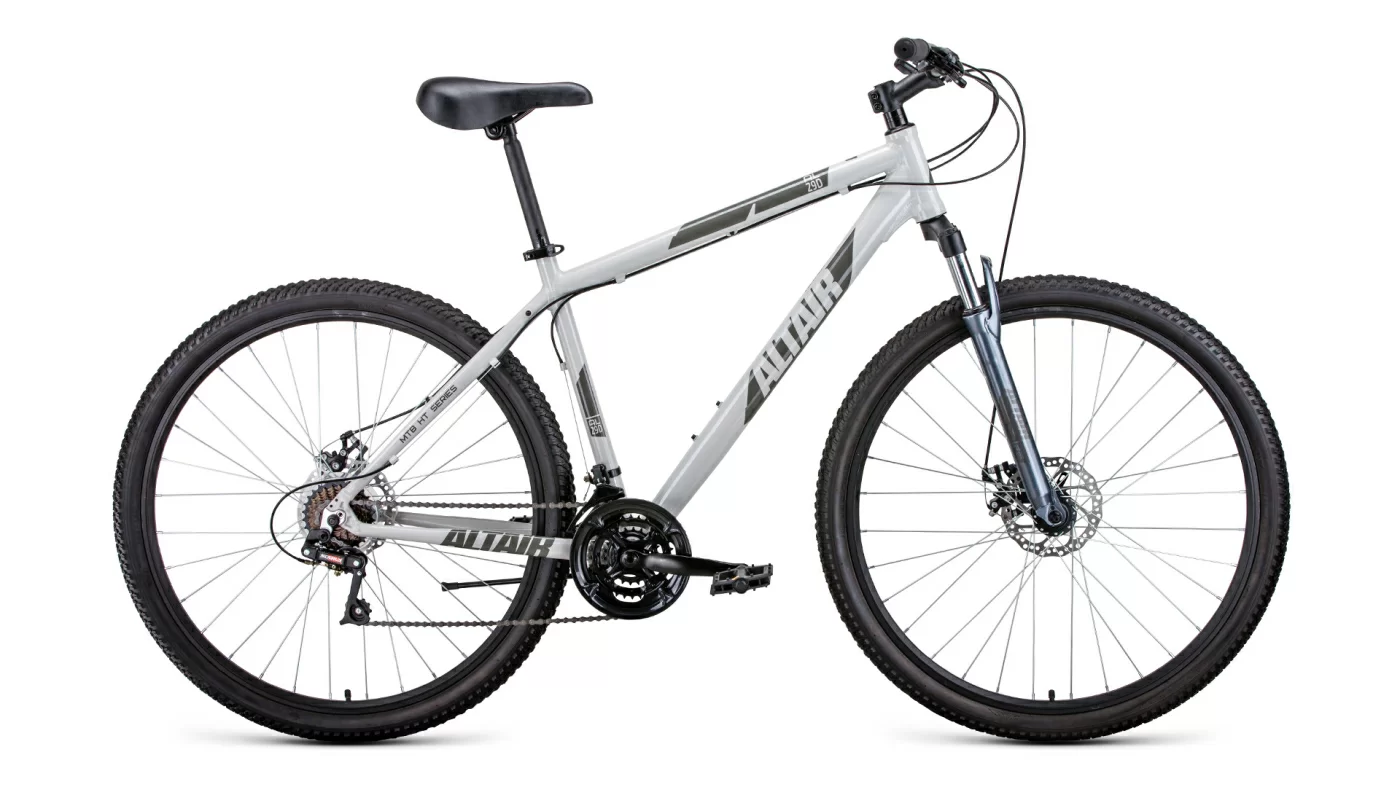 Реальное фото Велосипед Altair AL 29 D (29" 21 ск. рост. 19") 2020-2021, серый от магазина СпортСЕ