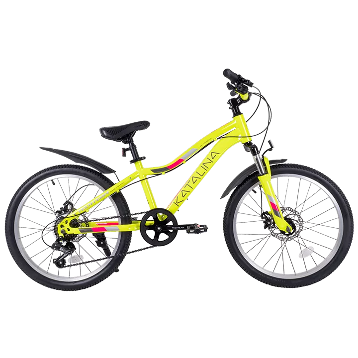 Реальное фото Велосипед TechTeam Katalina 22" (2024) желтый от магазина СпортСЕ