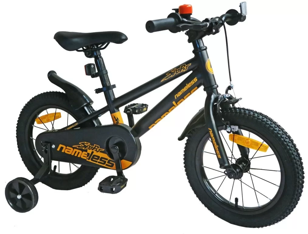 Реальное фото Велосипед 18" Nameless SPORT, черный/оранжевый (2024) от магазина СпортСЕ