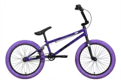 Велосипед Stark Madness BMX 4 (2024)  серо-фиолетовый/черный/фиолетовый