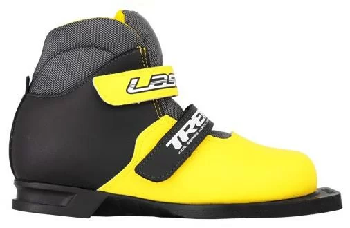 Реальное фото Ботинки лыжные Trek Laser желт-бел. (75мм) ИК50Р-02-16 от магазина СпортСЕ