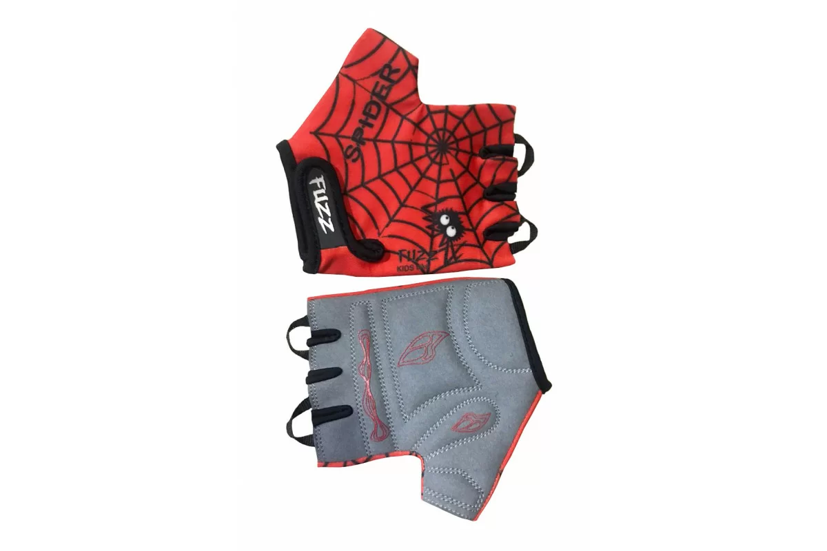 Реальное фото Перчатки Spider детские лайкра красно-черные р.10/XL (для 8-10лет) 08-202024 от магазина СпортСЕ