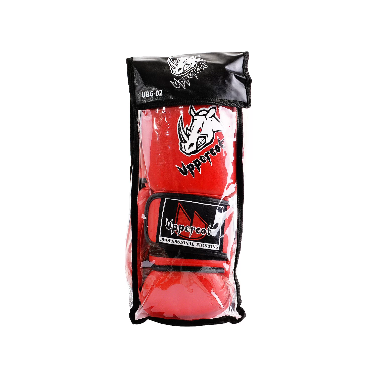 Реальное фото Перчатки боксерские Uppercot UBG-02 DX красный от магазина СпортСЕ