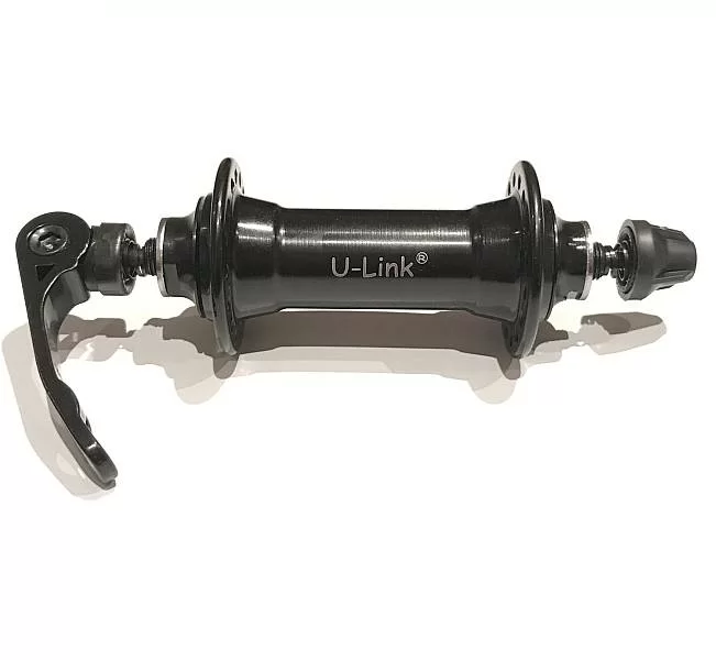 Реальное фото Втулка передняя U-Link GL-B21F-QS36 на пром.подш, под эксцентрик, , 36 спиц, OLD 100 мм GL-B21F-QS36 от магазина СпортСЕ