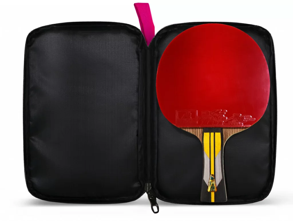 Реальное фото Чехол для теннисной ракетки Double Fish розовый J03P от магазина СпортСЕ