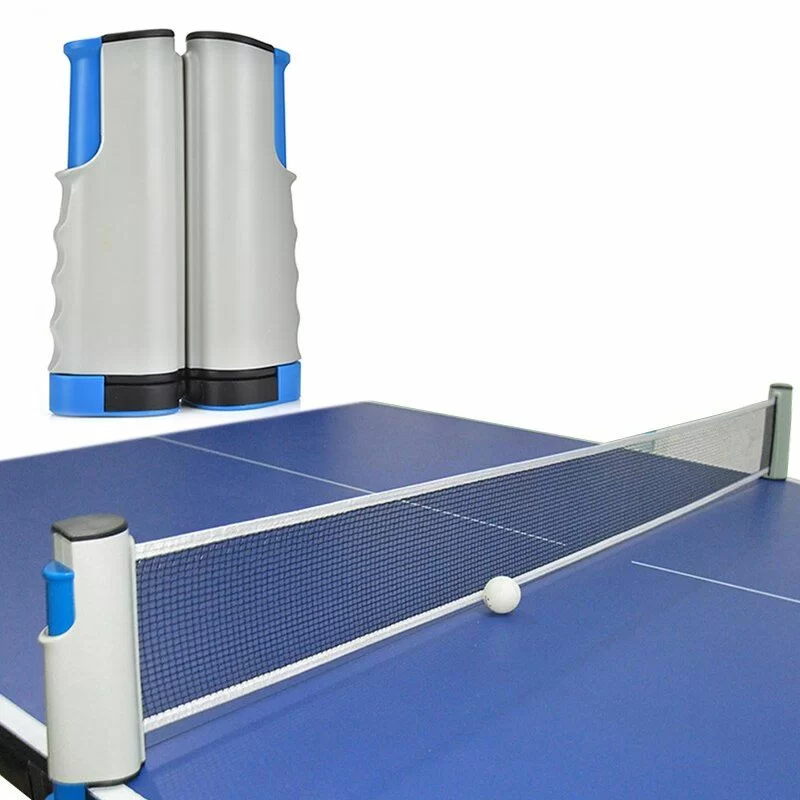 Реальное фото Сетка для настольного тенниса E33569 с авторегулировкой серо/синий 10020725 от магазина СпортСЕ
