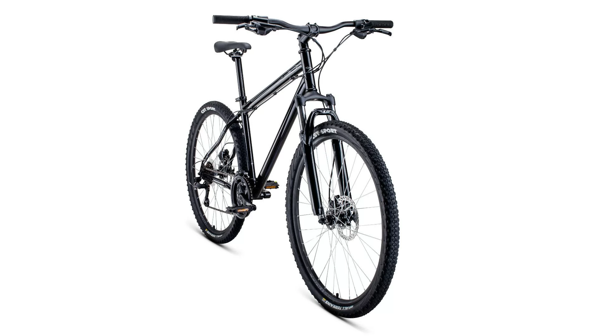Реальное фото Велосипед Forward Sporting 27,5 3.0 disc (2020) черный от магазина СпортСЕ