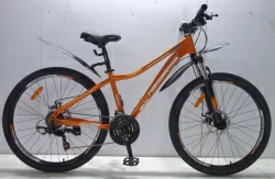 Велосипед 26" Nameless S6300DW, оранжевый/серебристый, 15" (2024)