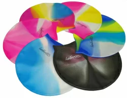 Шапочка для плавания Stingrey ХВ многоцветная с внешней рельефной структурой силикон