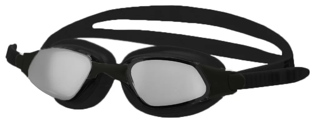 Реальное фото Очки для плавания Atemi B302M зеркальные, силикон черные от магазина СпортСЕ
