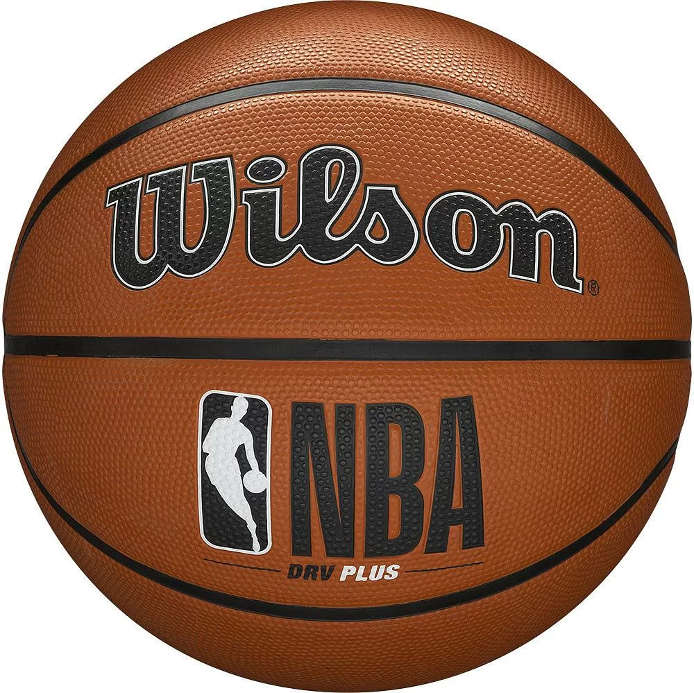 Реальное фото Мяч баскетбольный Wilson NBA DRV Plus  №7 коричневый WTB9200XB07 от магазина СпортСЕ