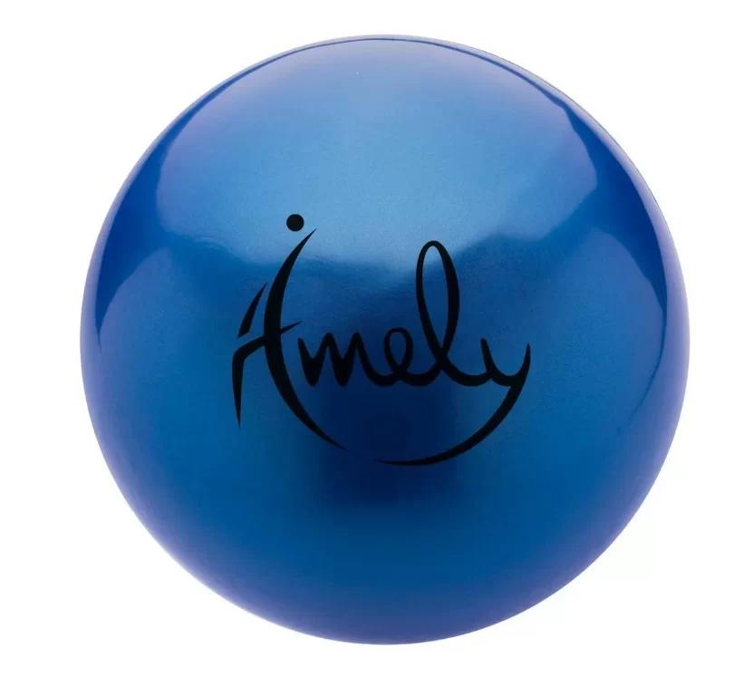 Реальное фото Мяч для художественной гимнастики 15 см Amely AGB-301 синий УТ-00019931 от магазина СпортСЕ