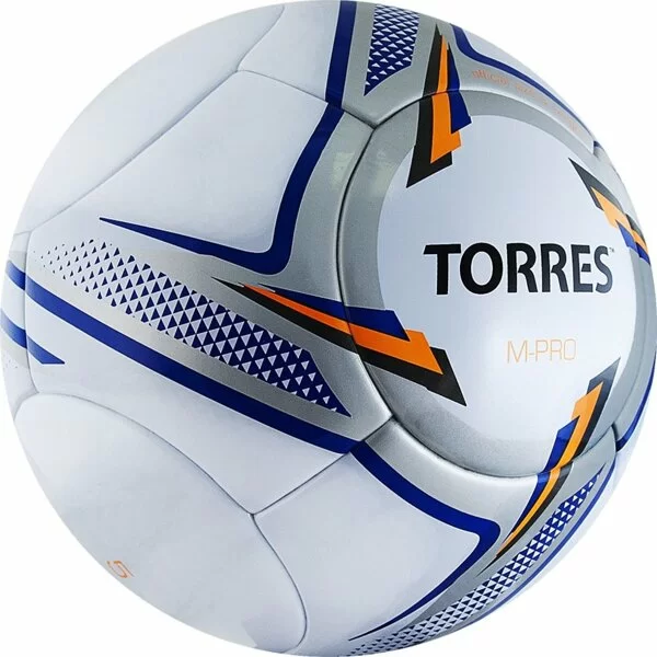 Реальное фото Мяч футбольный Torres M-Pro White №5 14 панел. микрофибра бел. F319135 от магазина СпортСЕ