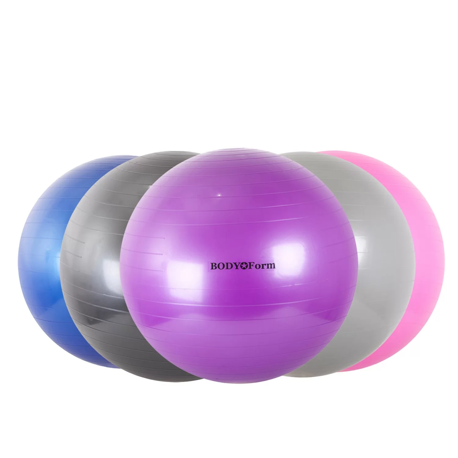 Реальное фото Фитбол 65 см (26") Body Form violet BF-GB01 от магазина СпортСЕ