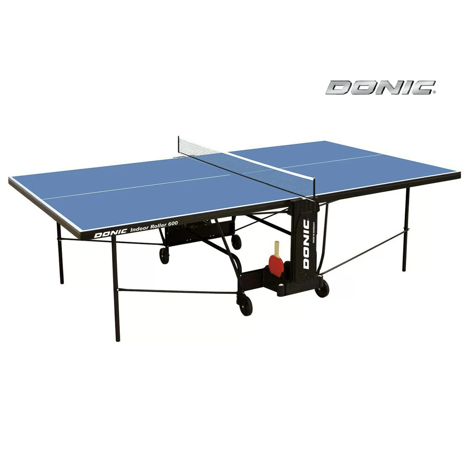 Реальное фото Теннисный стол DONIC INDOOR ROLLER 600 BLUE 230286-B от магазина СпортСЕ