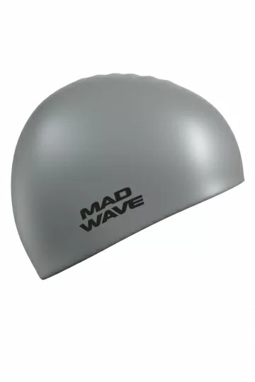 Реальное фото Шапочка для плавания Mad Wave Intensiv Big grey M0531 12 2 17W от магазина СпортСЕ